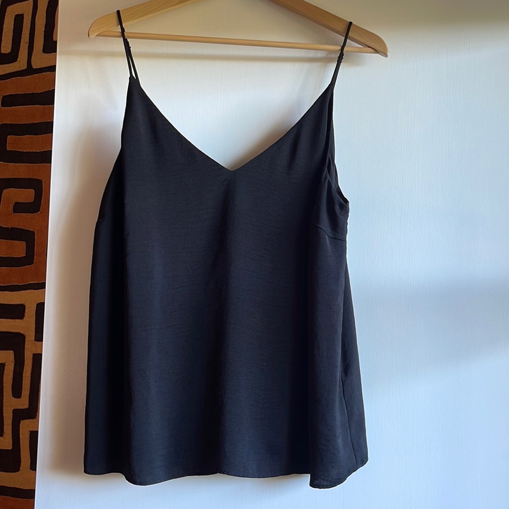 H&M silky black cami L